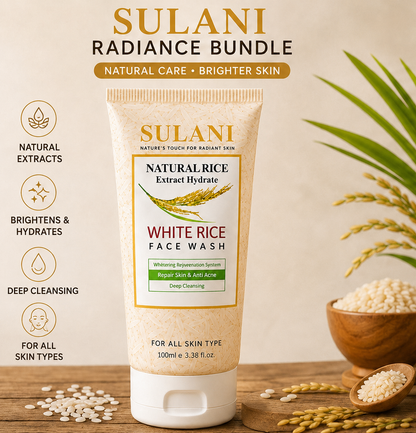 SULANI White Rice Glow Face Wash Daily Glowing 100gm