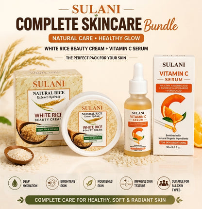 SULANI White Rice Beauty Cream 28gm & Vitamin C Serum 30ml