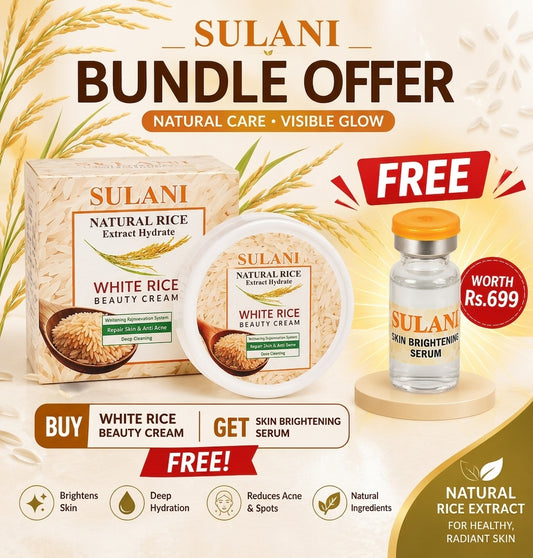 SULANI White Rice Beauty Cream 28gm+ Free 3ml  Serum