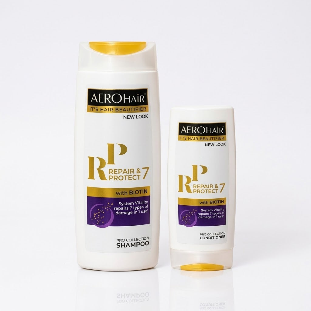 AEROHAIR Repair & Protect 7 Shampoo 370ml + Conditioner 180ml Bundel Offer