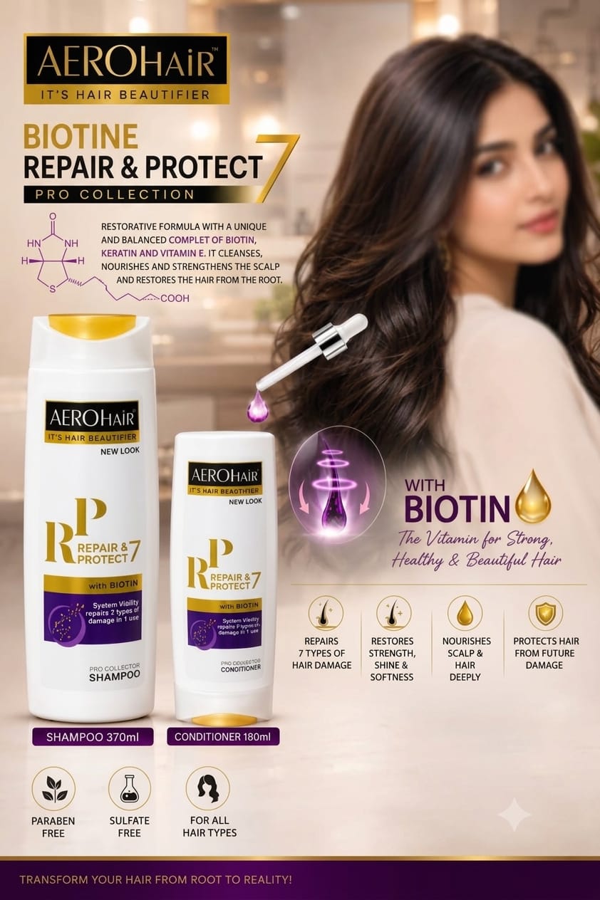 AEROHAIR Repair & Protect 7 Shampoo 370ml + Conditioner 180ml Bundel Offer