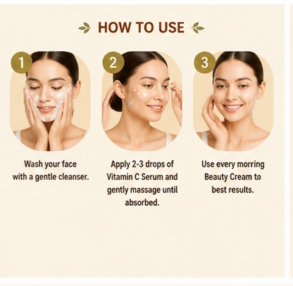 SULANI White Rice Beauty Cream 28gm & Vitamin C Serum 30ml